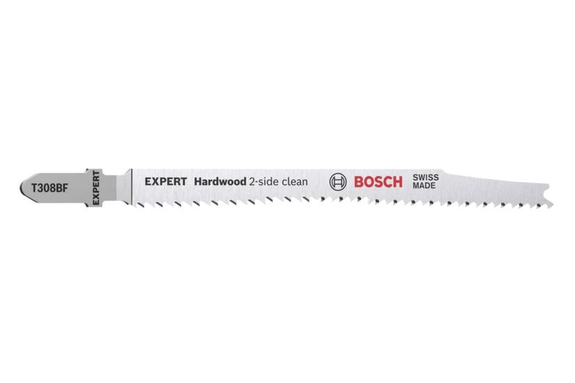 Bosch Expert Hardwood -side Clean T308 Bf Stiksavsklinge For Hardwood Slibende Træmaterialer Multiplex-paneler Plastikbelagt Tavle Stykker