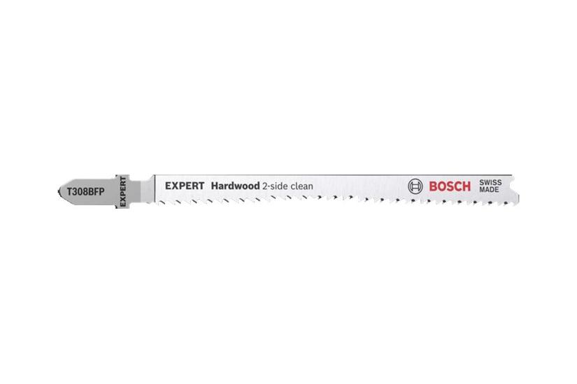 Bosch Expert Hardwood -side Clean T308 Bfp Stiksavsklinge For Hardwood Lamineret Spånplade Køkkenborde Plastikbelagt Tavle Stykker