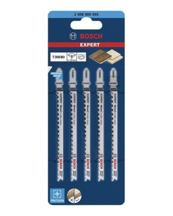 Bosch Expert Wood  -side Clean T308 Bo Stiksavsklinge For Krydsfiner  Blødtræ  Solidt Træ Møbelplade   Stykker