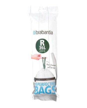 Brabantia Perfectfit Skraldespandsforing 36   Høj-densitets Polyethylen  Hdpe  Pakke Med 20