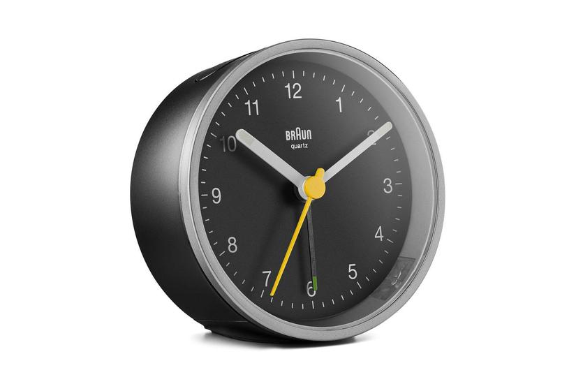 Braun Bc 12 Sb Quarzwecker Silber-schwarz 67102