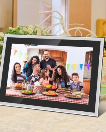 Braun Photo Technik 21253 Digital Fotoramme Sort  Sølv 25   Cm  10    Berøringsskærm Wi-fi