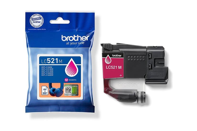 Brother Lc521m Magenta Original Blækpatron