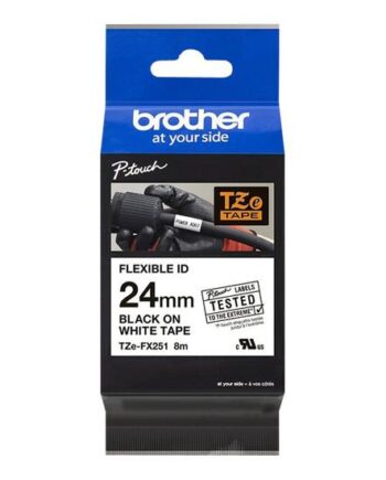 Brother Tze-fx251 Fleksibelt Id-tape   Kassette    Rulle      Cm