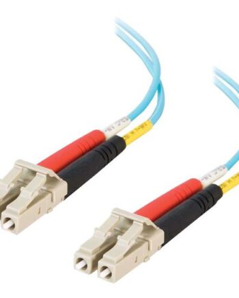 C2g Lc-lc 10gb 50 125 Om3 Duplex Multimode Pvc Fiber Optic Cable  Lszh  Netværkskabel 20   20    Akvamarin