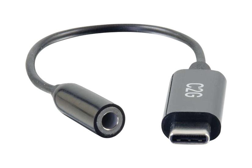 C2g Usb To 5mm Audio Adapter Usb To Aux Cable Usb To Headphone Jack Usb- Til Hovedtelefon Jackstikadapter 15 Cm