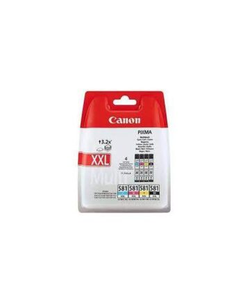 Canon Cli-581x        Bk Multi Pack   Pakker Størrelse    Sort  Gul  Cyan  Magenta Original Blækbeholder