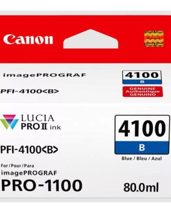 Canon Pfi-4100   Blå Original Blækbeholder