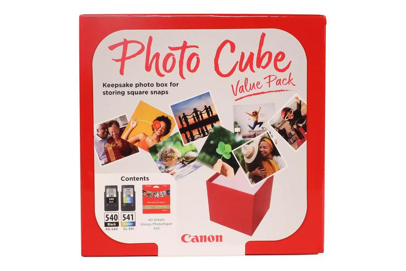 Canon Pg-540 Cl-541 Photo Value Pack Pakker Farve Cyan Magenta Gul Pigmenteret Sort Original Skinnende Blækbeholder Papirsæt