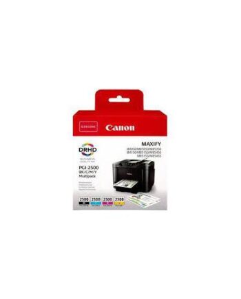 Canon Pgi-2500  Bk       Multipack   Pakker   Sort  Gul  Cyan  Magenta Original Blækbeholder
