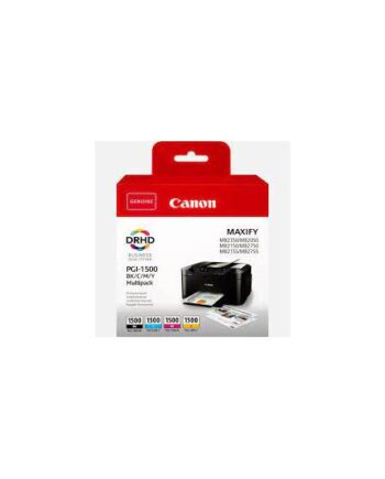Canon Pgi-1500 Bk       Multipack   Pakker Sort  Gul  Cyan  Magenta Original Blækbeholder