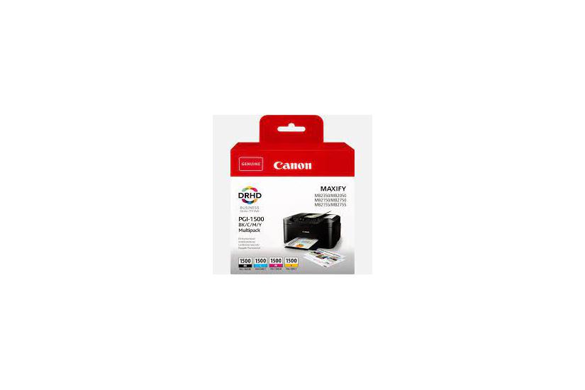 Canon Pgi-1500 Bk Multipack Pakker Sort Gul Cyan Magenta Original Blækbeholder