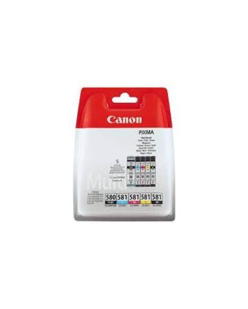 Canon Pgi-580bk Cli-581 Bk       Multipack   Pakker Sort  Gul  Cyan  Magenta  Pigmenteret Sort Original Blækbeholder