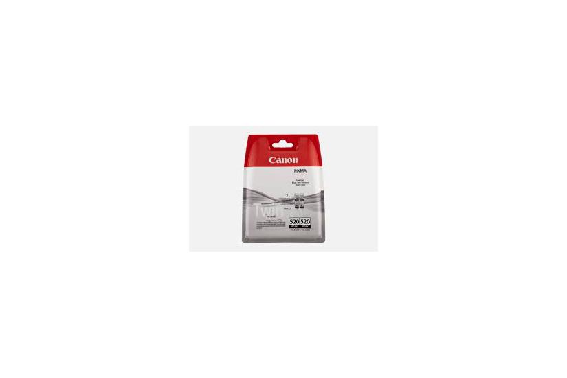 Canon Pgi-520bk Twin Pack Pakker Sort Original Blækbeholder