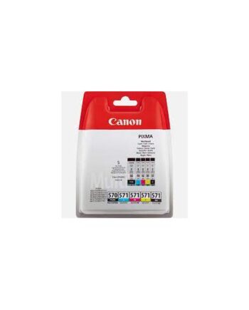 Canon Pgi-570 Cli-571 Pgbk Bk       Multi Pack   Pakker Pigmenteret Sort  Sort  Gul  Cyan  Magenta Original Blækbeholder