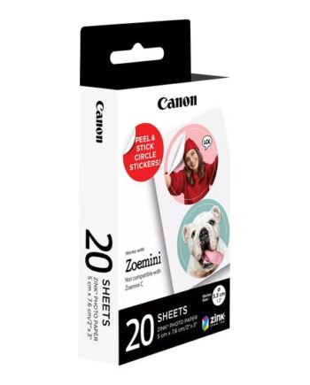 Canon Zink Præskårne Cirkelfotomærkater 40 Etikette    33 Mm Diameter