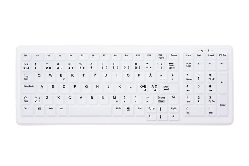 Cherry Ak-c7000 Tastatur Medicinsk Rf Trådløs Usb Qwerty Norsk Hvid