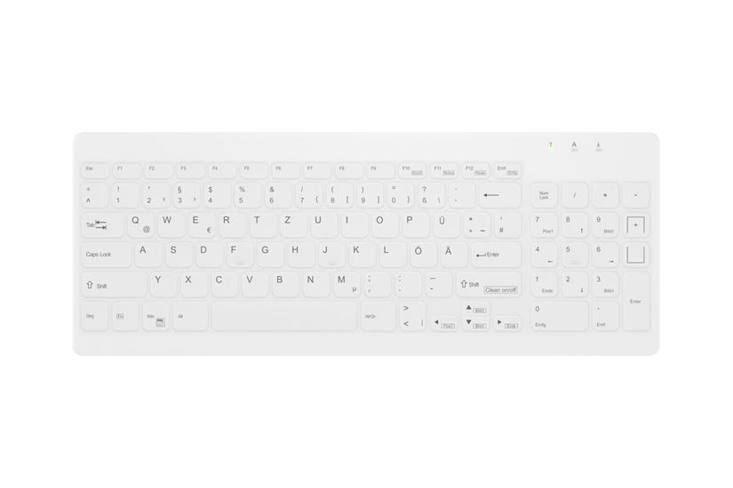 Cherry Medical Ak-c7012 Tastatur Kompakt Compact Qwerty Pan Nordic Hvid Indgangsudstyr