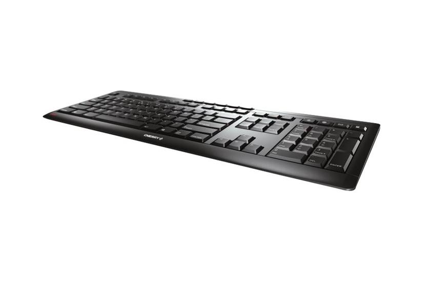 Cherry Stream Keyboard Wireless Tastatur Belgisk Sort Indgangsudstyr