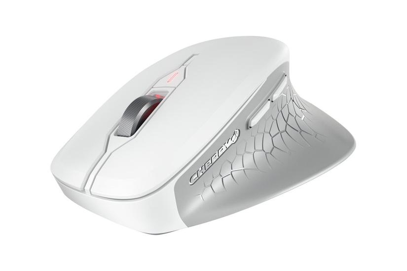 Cherry Stream Mouse Comfort Mus Ghz Hvid Grå