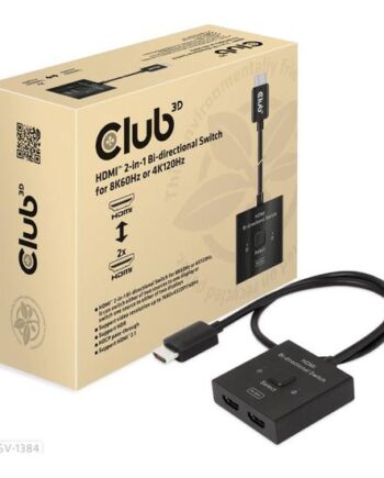 Club 3d Csv-1384 Video- Audioswitch  - -   Bi-retning   Porte