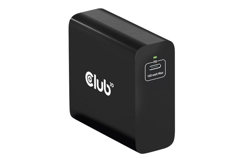 Club 3d Strømforsyningsadapter Gan-teknologi 24 Pin Usb- 140 Watt