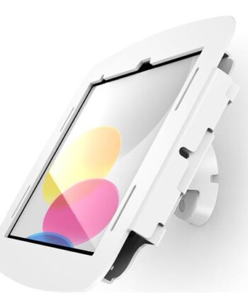 Compulocks Ipad 10th-11th  A16  Gen Space Enclosure Bow Tilting Wall Mount White Monteringssæt Eksponeret Front Bagsidekamera Og Sensorer For Tablet Hvid