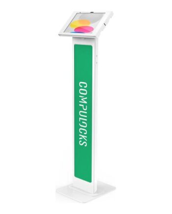 Compulocks Ipad 10th-11th  A16  Gen Swell Enclosure Brandable Floor Stand White Stativ For Tablet Kan Brandes Hvid