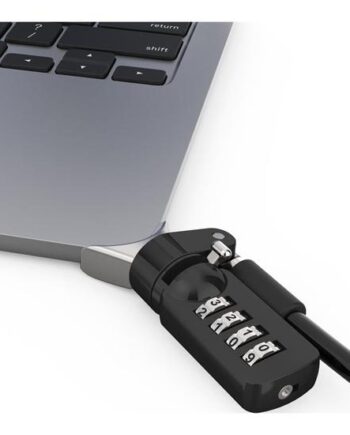 Compulocks Ledge Lock Adapter For Macbook Air 15  M2-m4 With Combination Cable Lock Silver Sikkerhedspakke For System Kombinationslås