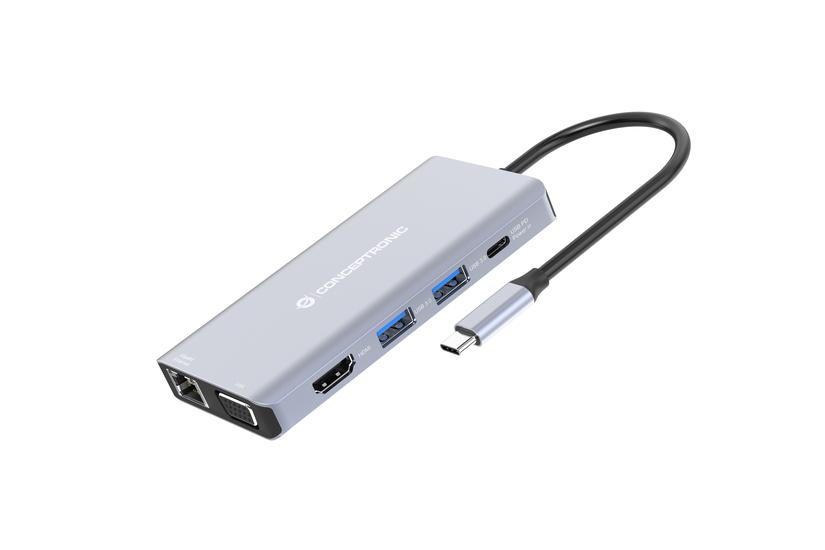 Conceptronic Donn20g Dockingstation Ledningsført Usb Gen Gen Type- Grå