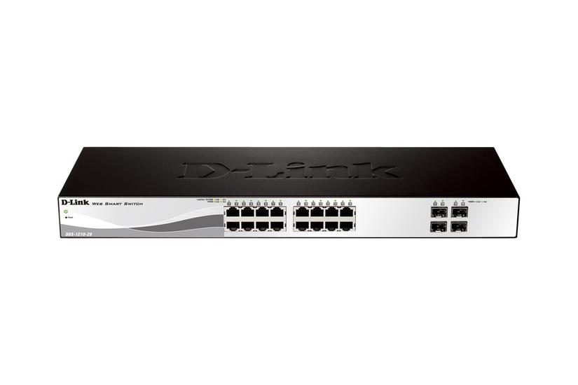 -link Web Smart Dgs-1210-20 Switch 16 Porte Monterbar På Stativ