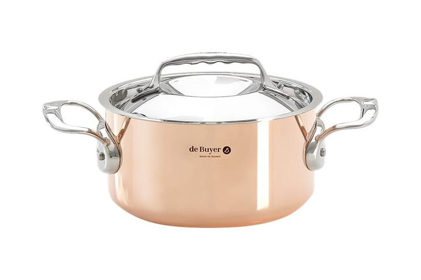 De Buyer 6242 16 Sovsegryde Rund Kobberfarve Rustfrit Stål
