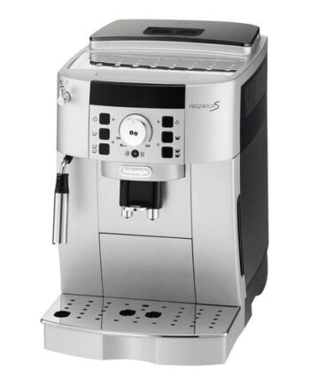 De Longhi Magnifica   Ecam 22 110 Sb Automatisk Kaffemaskine Med Mælkeskummer 15 Bar Sølv Sort
