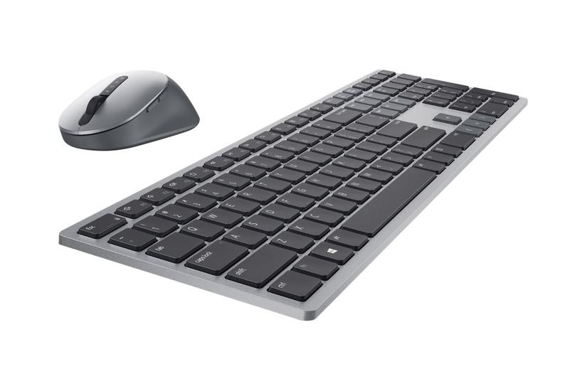 Dell Pro Plus Keyboard And Mouse Km7321w Sæt Med Mus Og Tastatur Qwerty Uk Titan Grå Indgangsudstyr