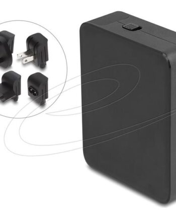 Delock Strømforsyningsadapter Gan      Usb-  Pd     And     Usb-  With 145w Power Adapter Eu Us Uk 145 Watt