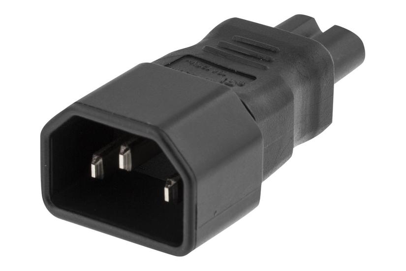 Deltaco Del-1012 Stikadapter Power Iec 60320 C7 Til Iec 60320 C14