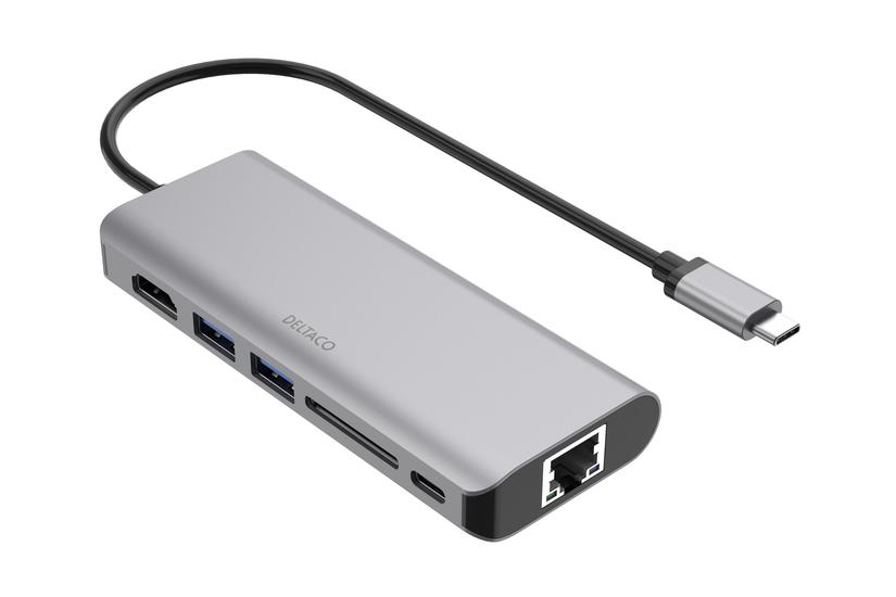 Deltaco Dockingstation Usb- Hdmi 1gbe