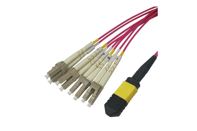 Deltaco Fanout-kabel 10 Rød