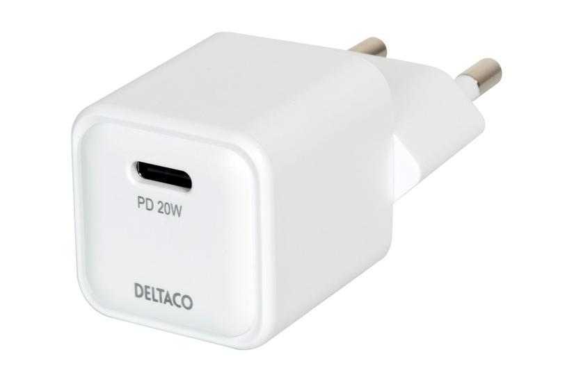 Deltaco Mini Strømforsyningsadapter 24 Pin Usb- 20 Watt