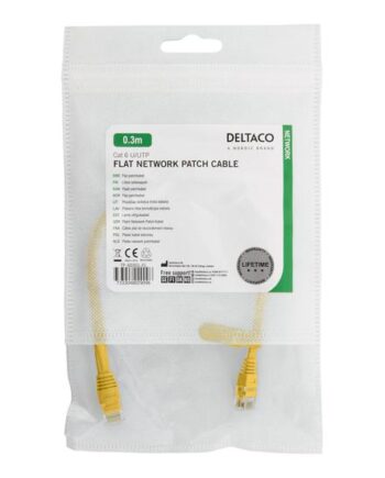 Deltaco Patchkabel 30 Cm Gul