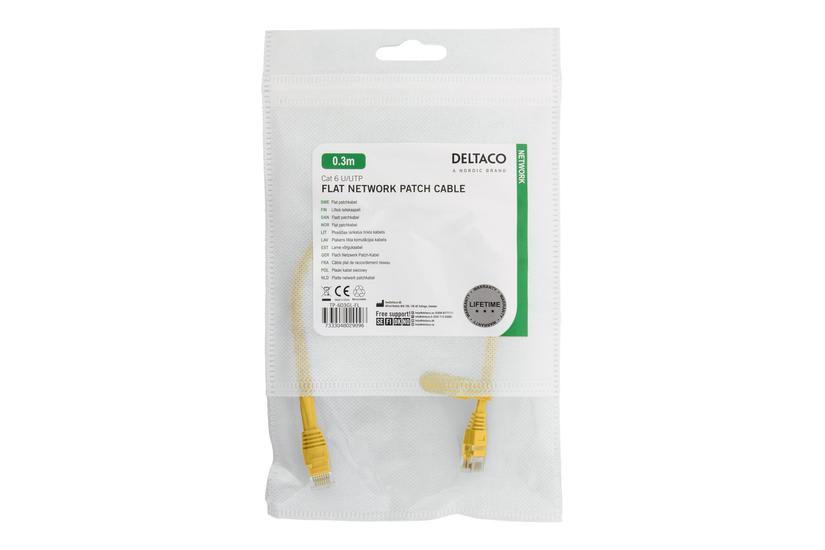 Deltaco Patchkabel 30 Cm Gul