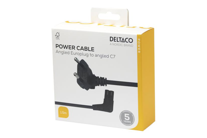 Deltaco Strømkabel Europlug Til Power Iec 60320 C7
