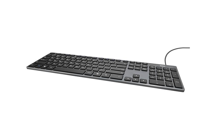 Deltaco Tb-801 Tastatur Slim Design Low Profile Full Size Qwerty Usa Sort Indgangsudstyr