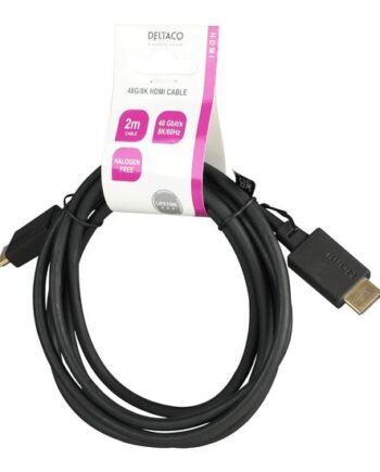 Deltaco Ultra High Speed Hdmi-cable  48gbps  2m  Black