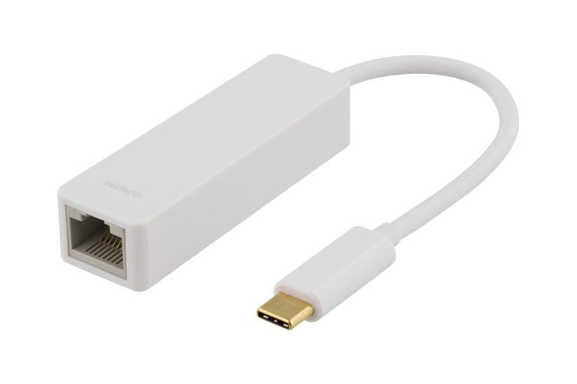 Deltaco Usb- Til Rj45 Hvid