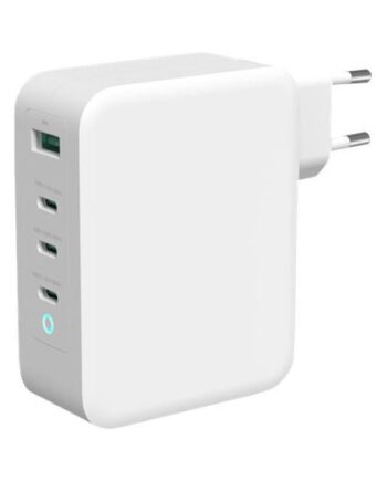 Deltaco Usbc-gan04 Strømforsyningsadapter Gan-teknologi Usb  24 Pin Usb-  130 Watt