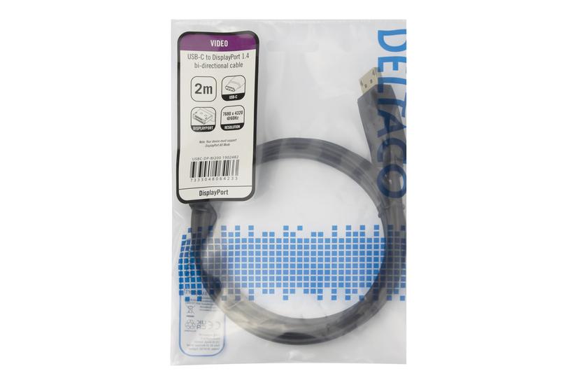 Deltaco Videoadapterkabel 24 Pin Usb- Til Displayport