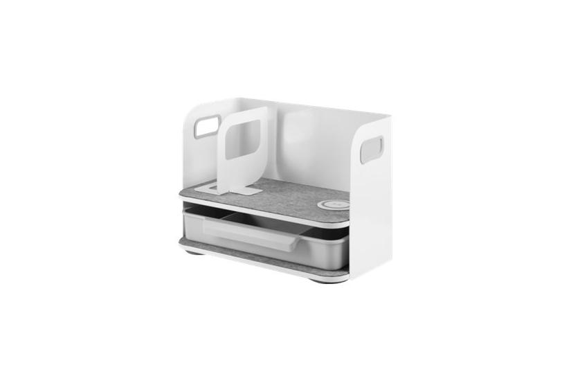 Digitus Da-90442 Skrivebordsorganisator Stål Filt Grå Hvid