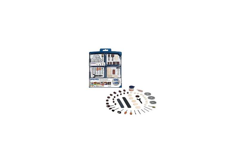Dremel Multipurpose 723 Tilbehørssæt Til Roterende Værktøj For Plastik Plademetal Krydsfiner Blødtræ Hardwood Kobber Blødt Metal 100 Stykker
