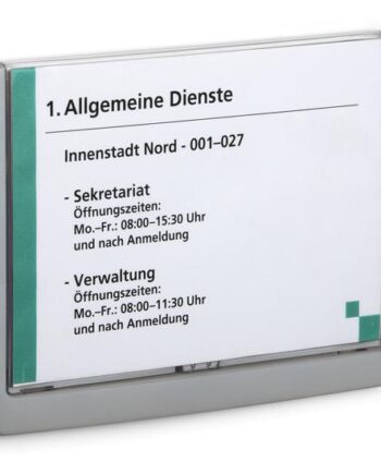 Durable 486637 Skilteholder   Informationsstativ A5 Plast Grafit